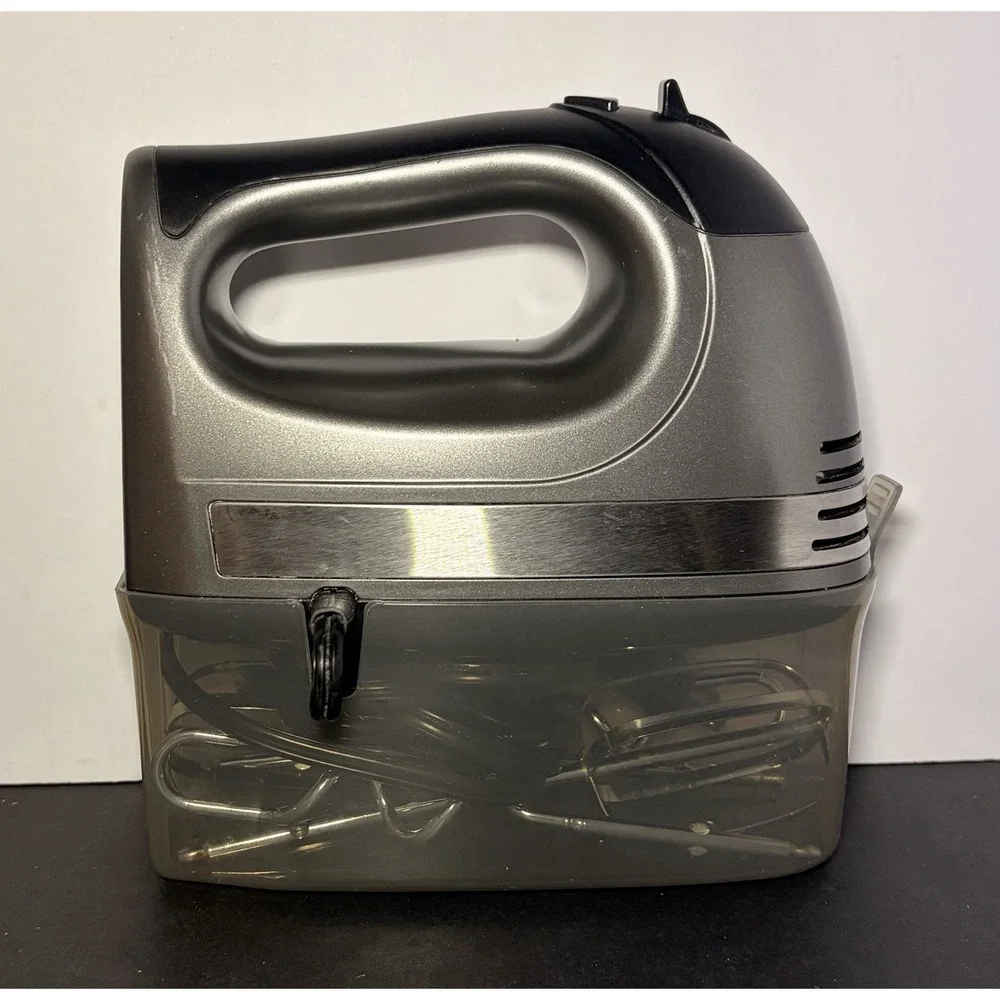 Mueller Electric Hand Mixer, 5 Speed 250W Turbo with Snap-on Storage Case